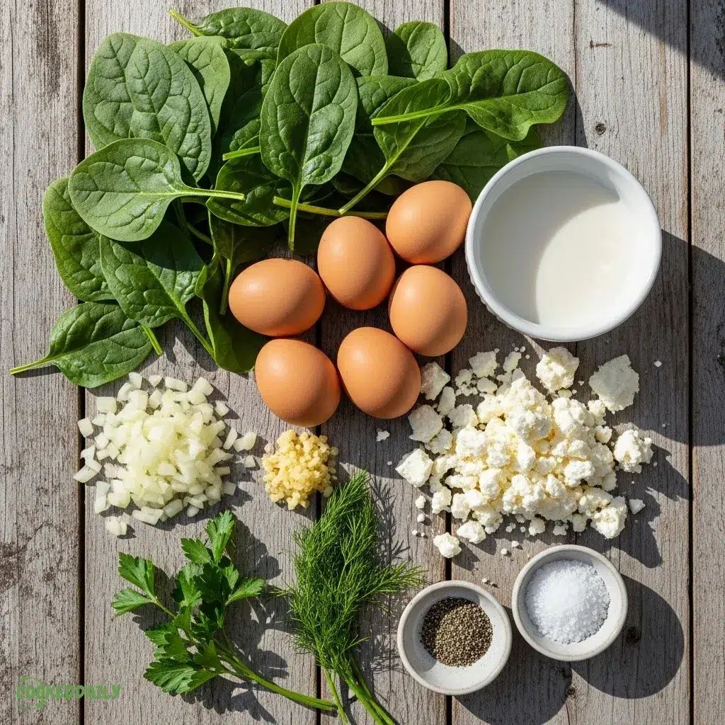 Mediterranean Spinach and Feta Egg Bake 9 Mediterranean Spinach and Feta Egg Bake