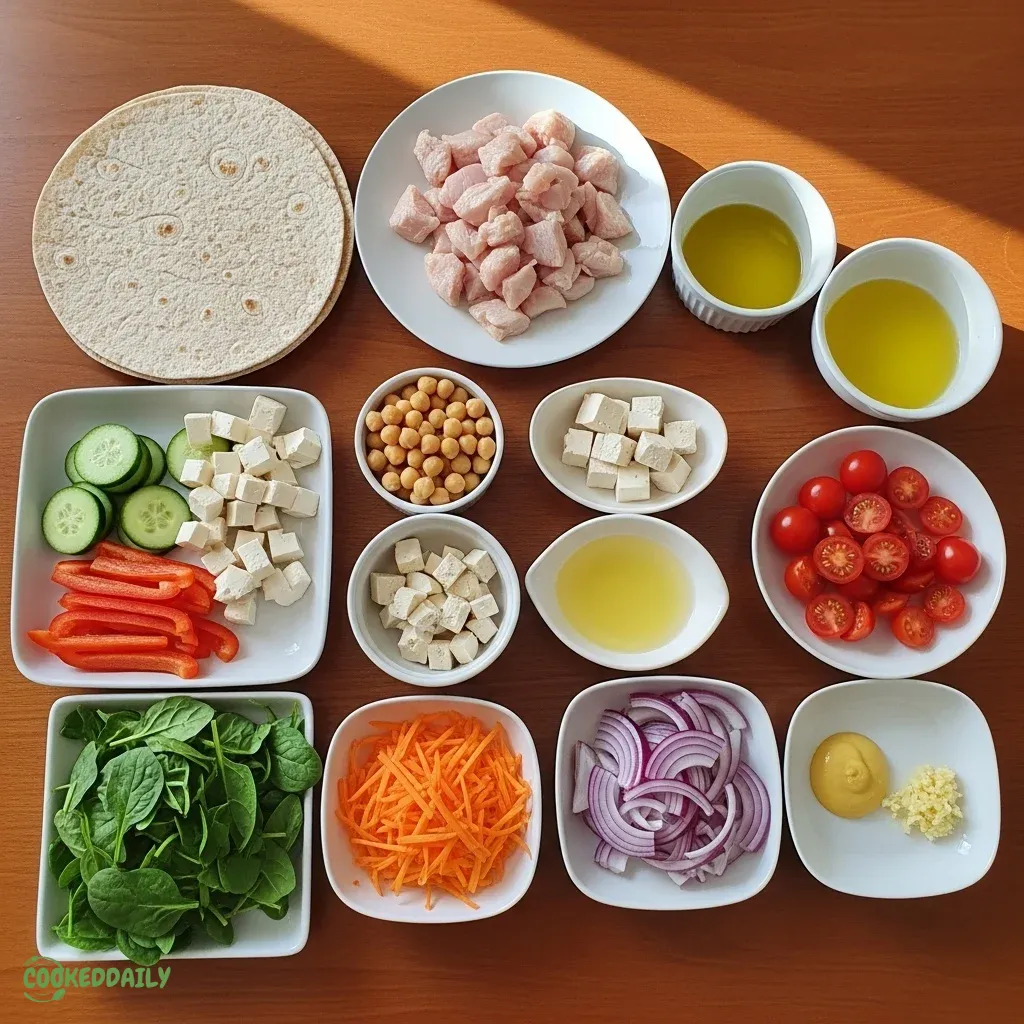 Protein-Packed Vegetable Wrap 9 Protein-Packed Vegetable Wrap