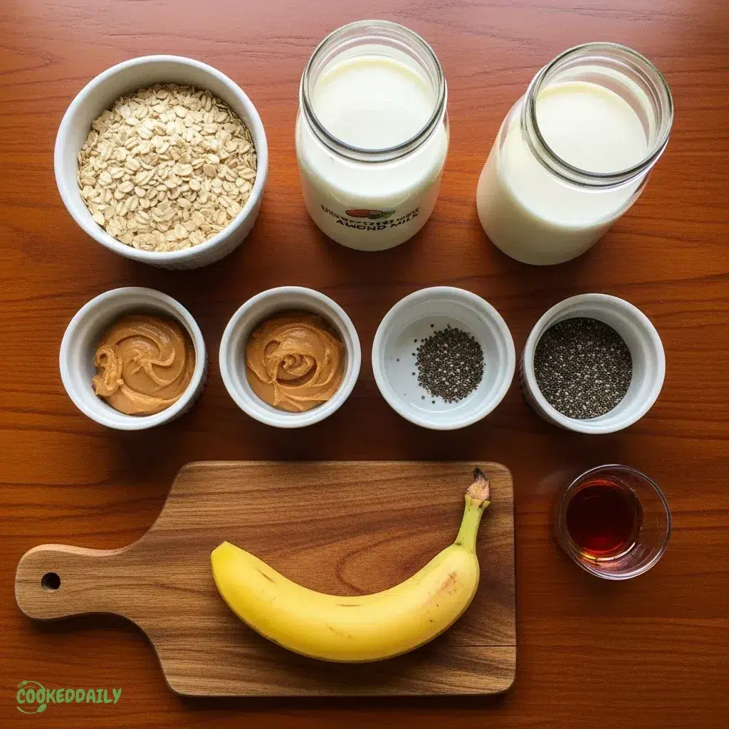 Peanut Butter Banana Overnight Oats 9 Peanut Butter Banana Overnight Oats