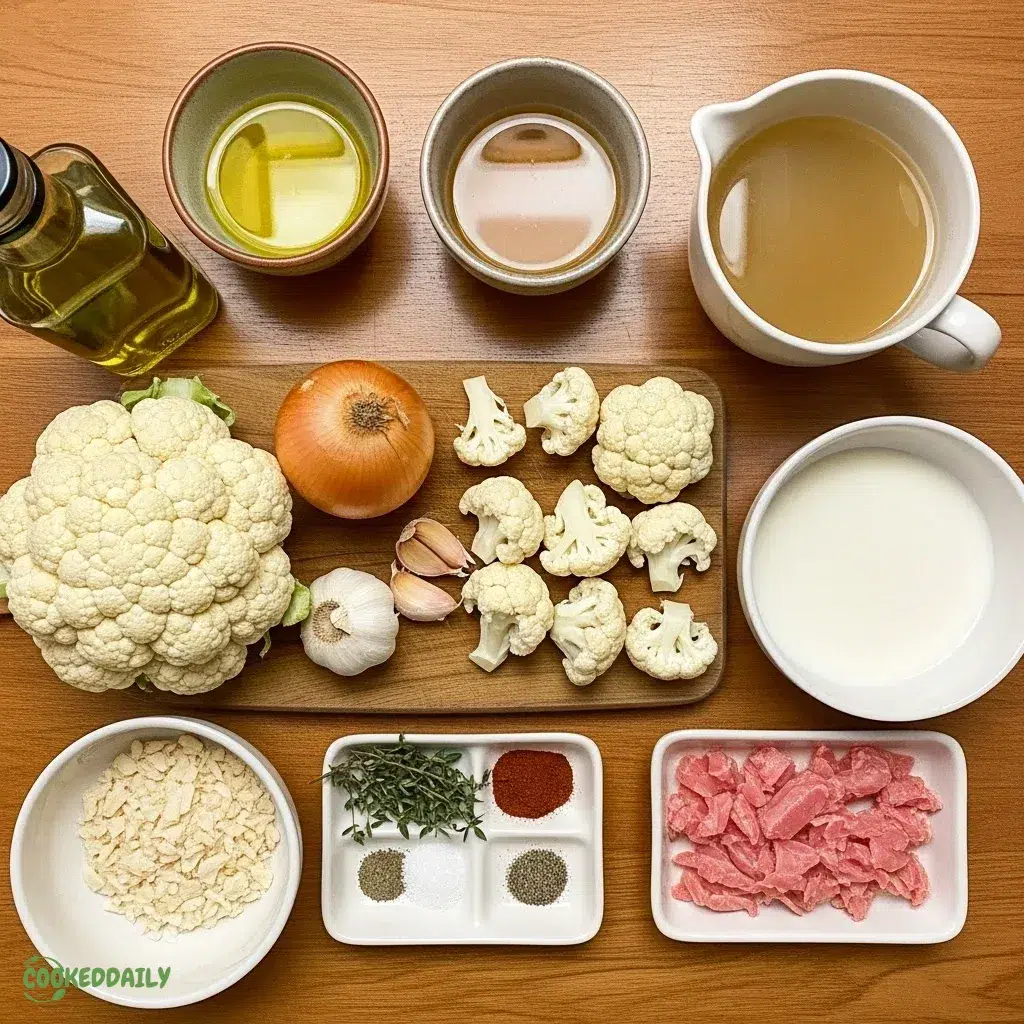 High-Protein Cauliflower Chowder 9 High-Protein Cauliflower Chowder