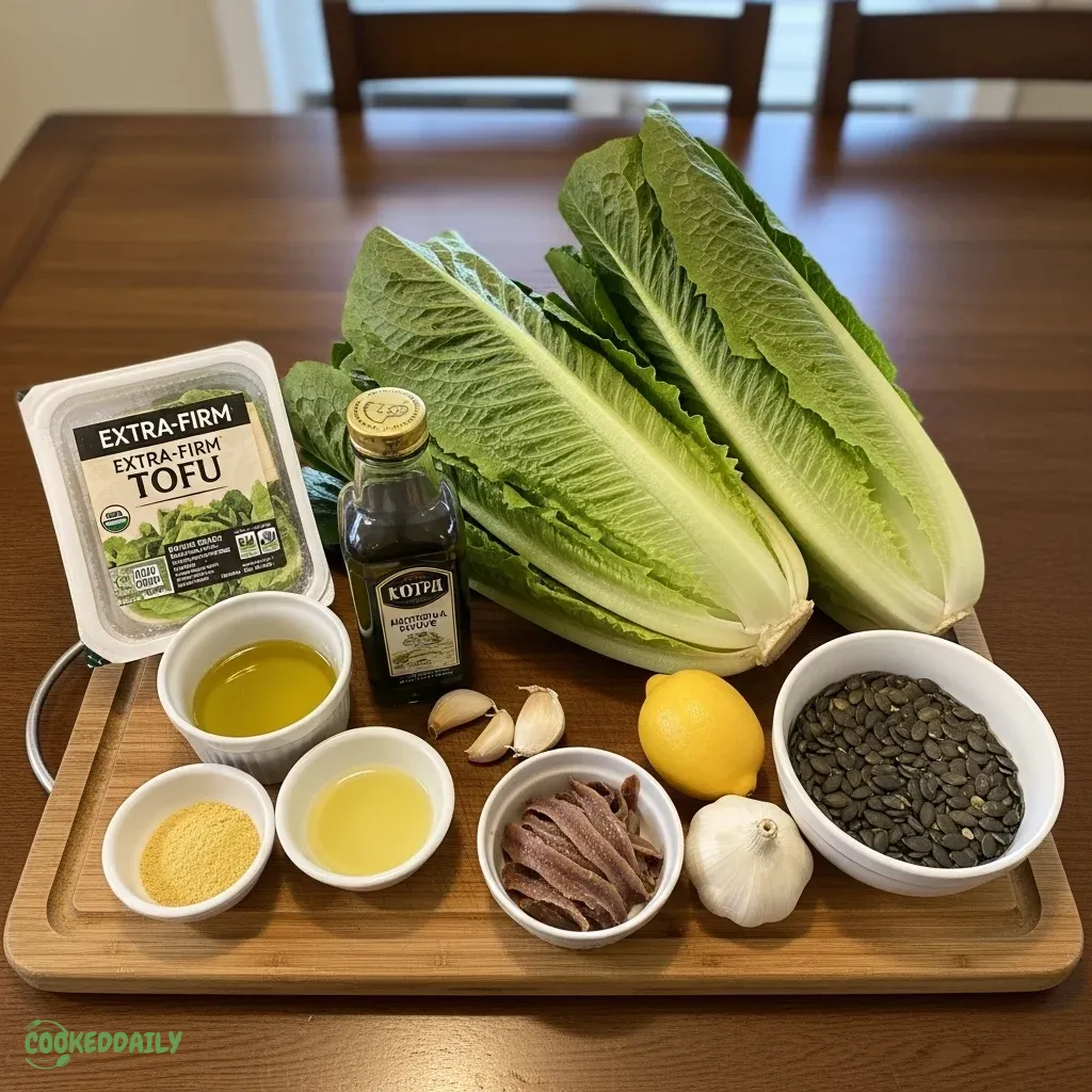 Keto Tofu Caesar Salad 9 Keto Tofu Caesar Salad