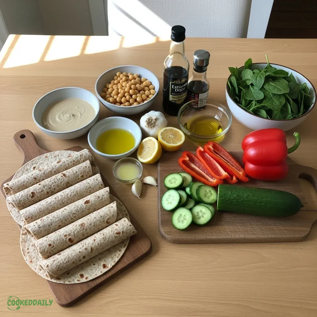 Clean Hummus Roll-Ups 9 Clean Hummus Roll-Ups