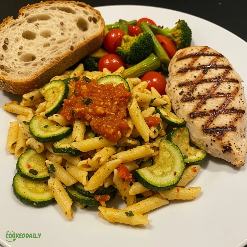 Spicy Zucchini Pasta Salad 11 Spicy Zucchini Pasta Salad