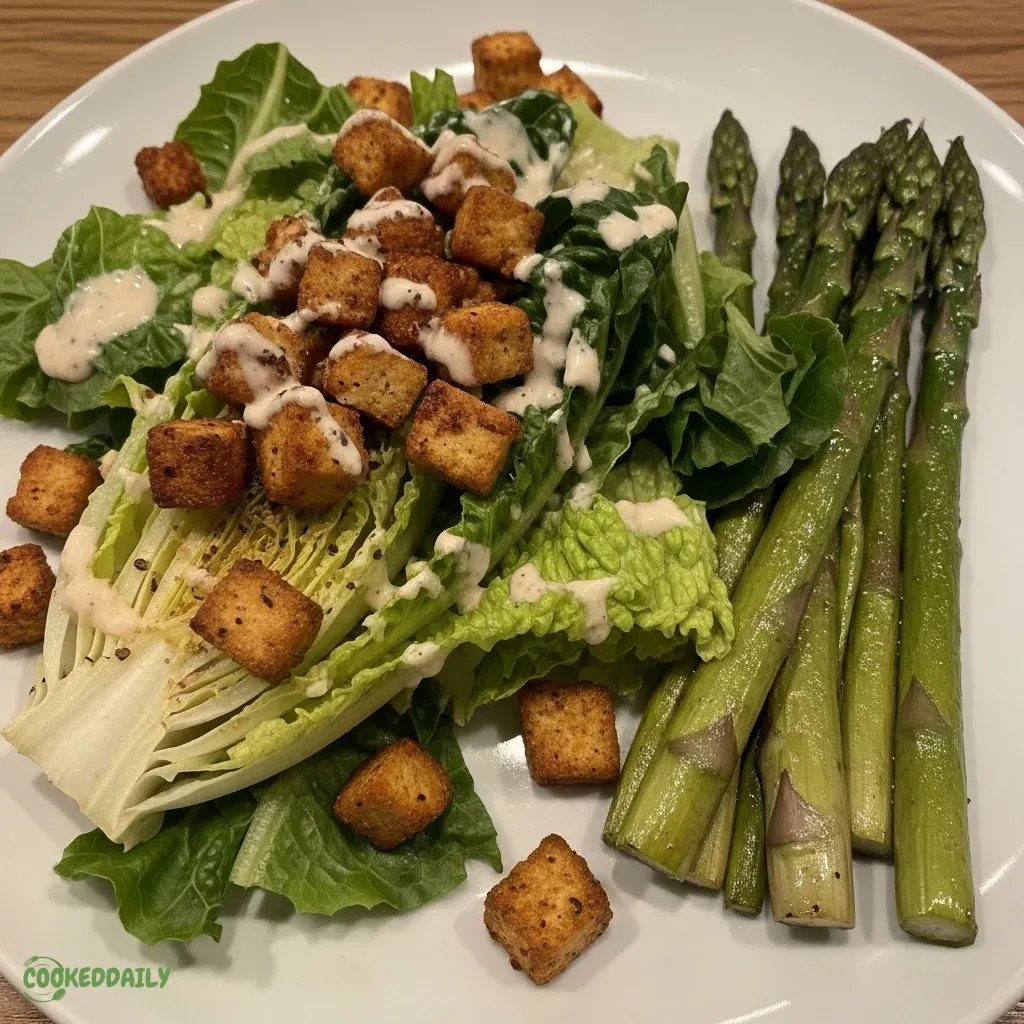 Keto Tofu Caesar Salad 11 Keto Tofu Caesar Salad