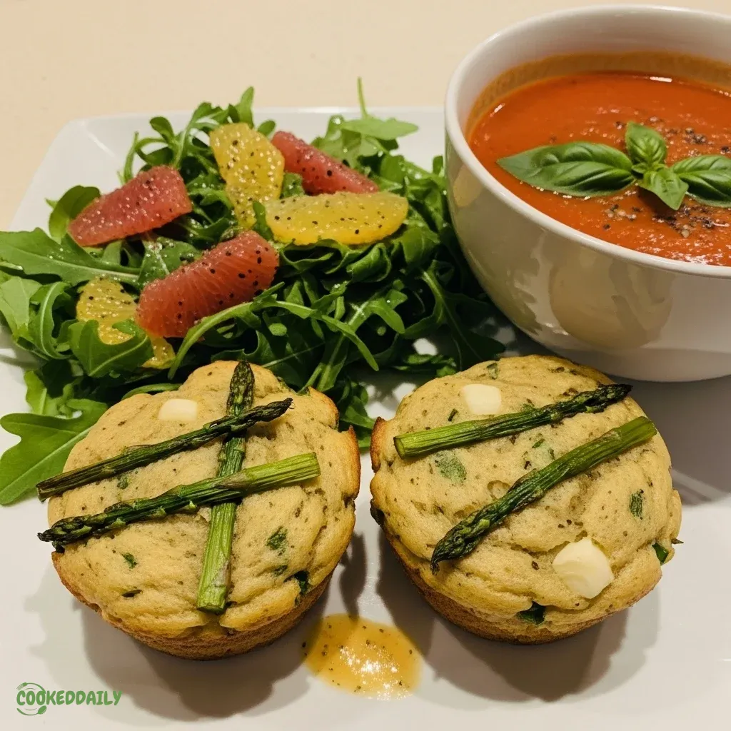 Garlic Asparagus Muffins 11 Garlic Asparagus Muffins