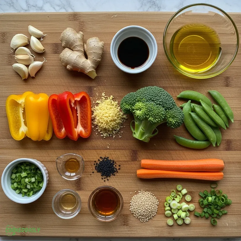 Garlic Veggie Stir-Fry Bowl 9 Garlic Veggie Stir-Fry Bowl