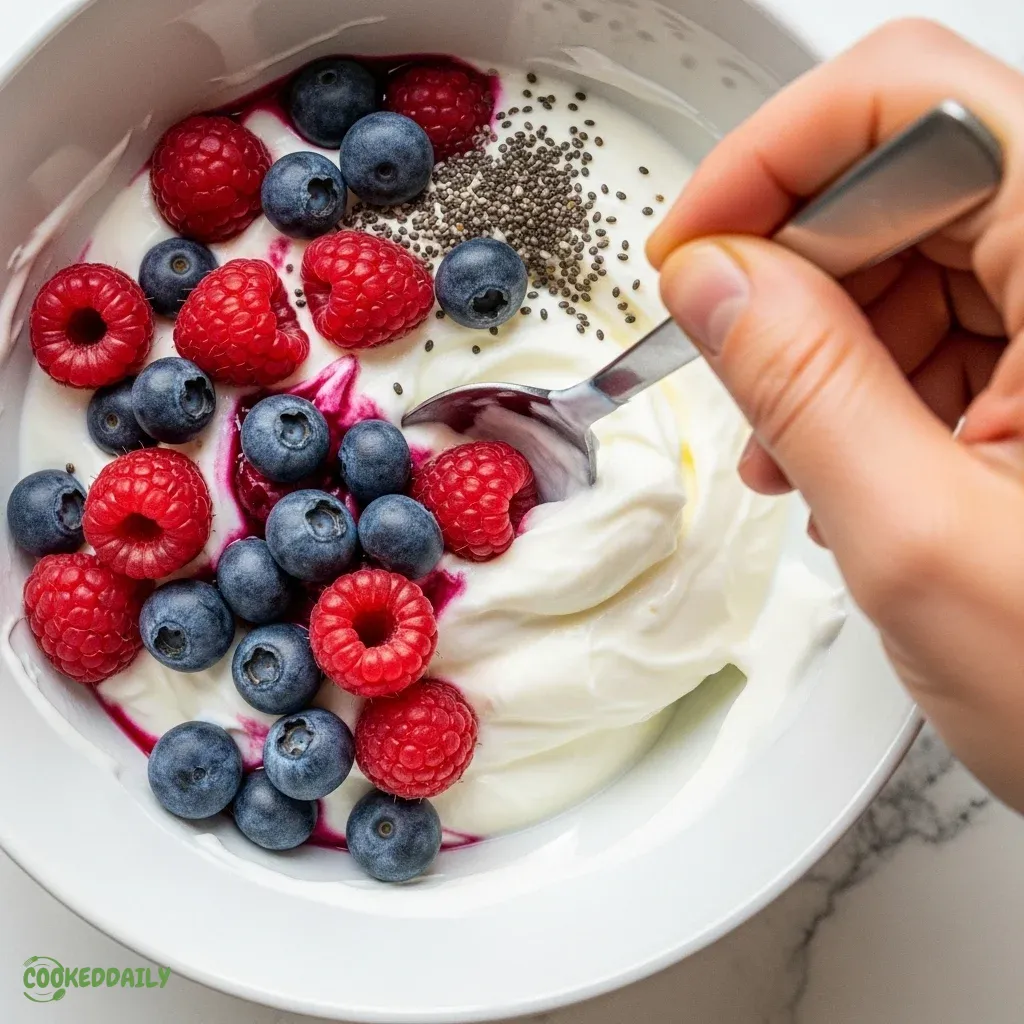 Greek Yogurt Breakfast Bowl with Berries 10 Greek Yogurt Breakfast Bowl with Berries