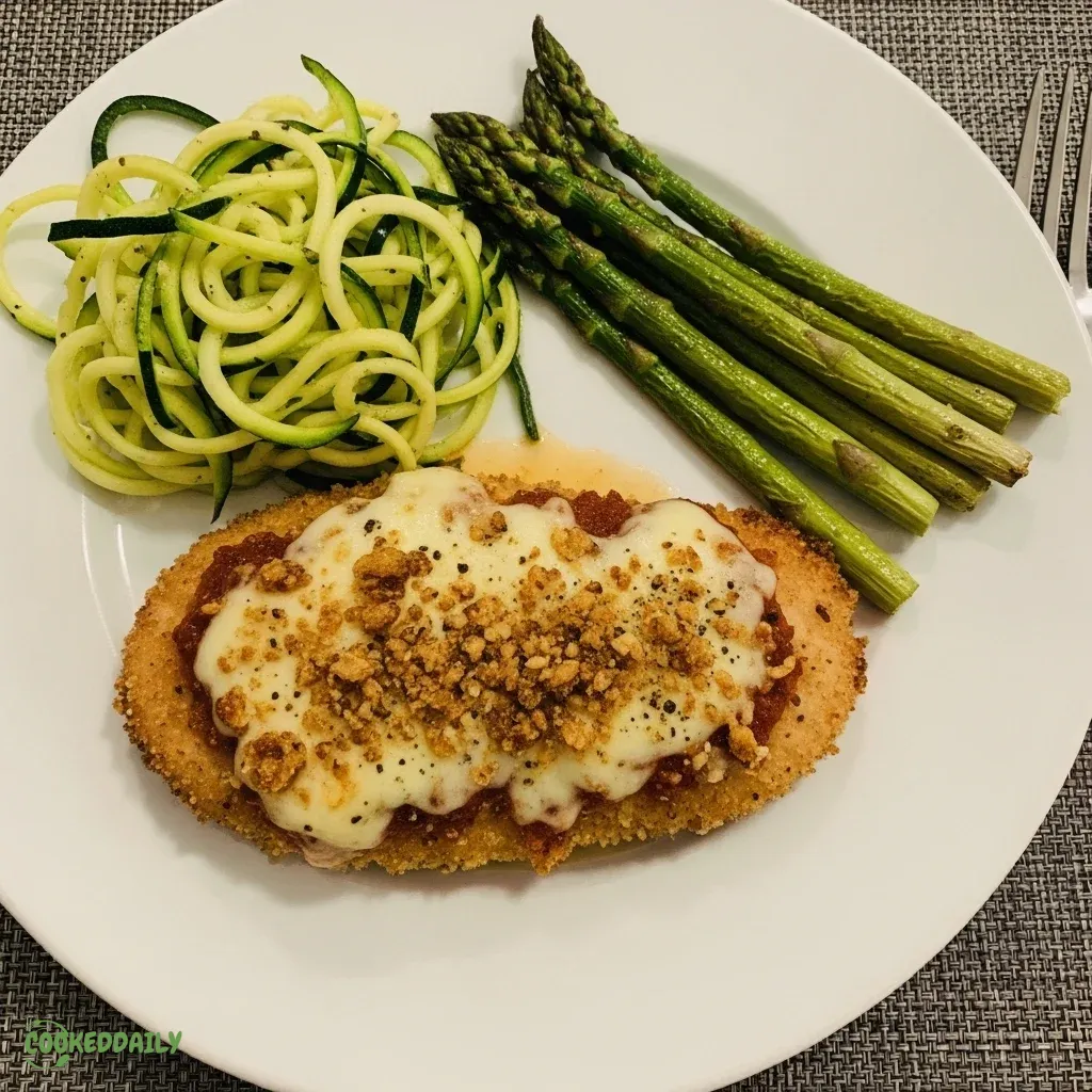 Low-Carb Chicken Parmigiana 5 Low-Carb Chicken Parmigiana
