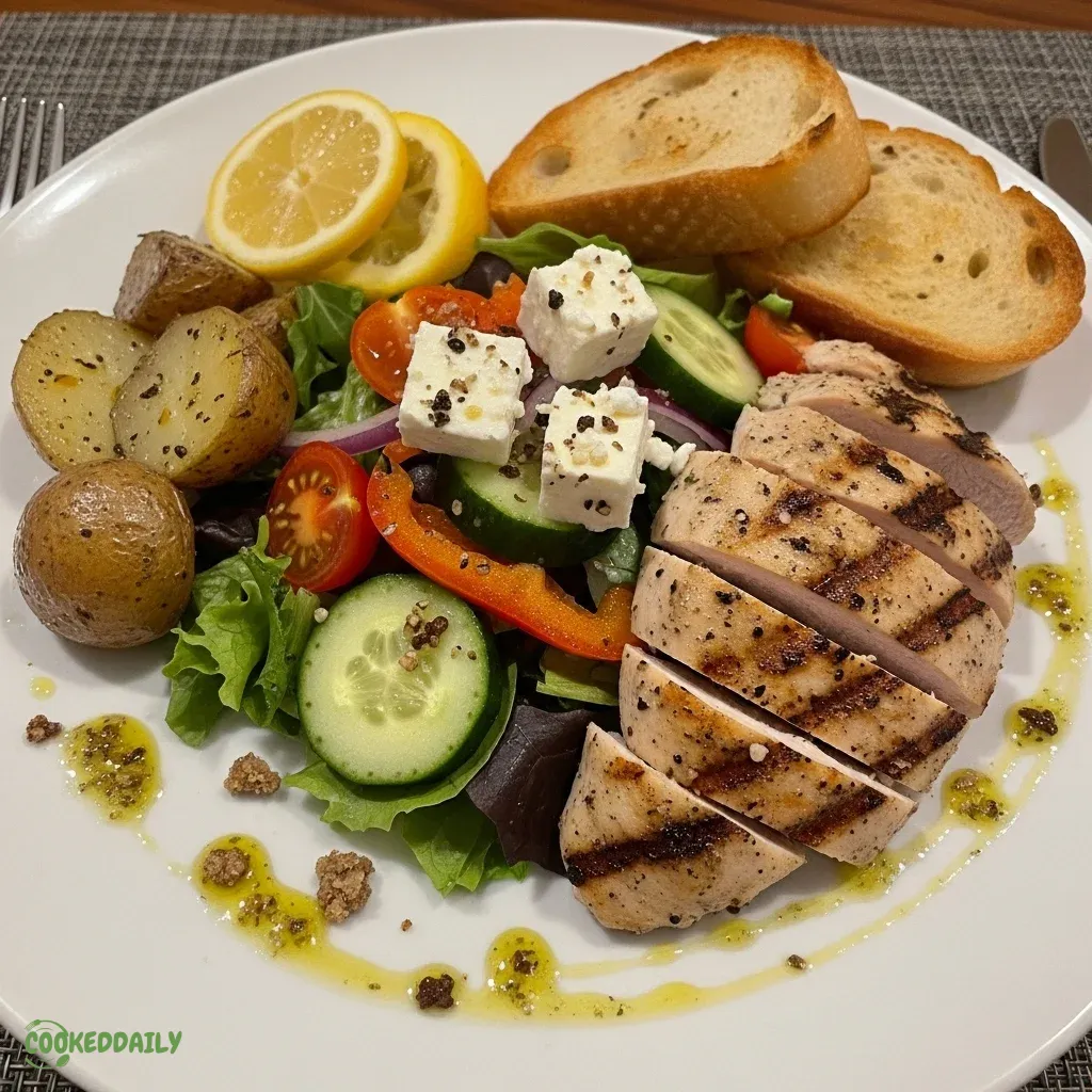 Greek Salad with Grilled Chicken 5 Greek Salad with Grilled Chicken