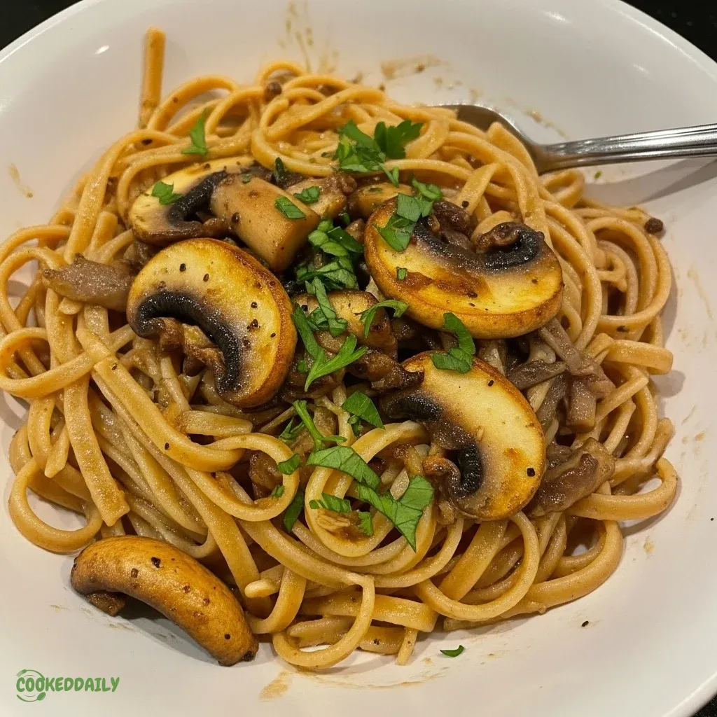 Vegan Mushroom Pasta 5 Vegan Mushroom Pasta