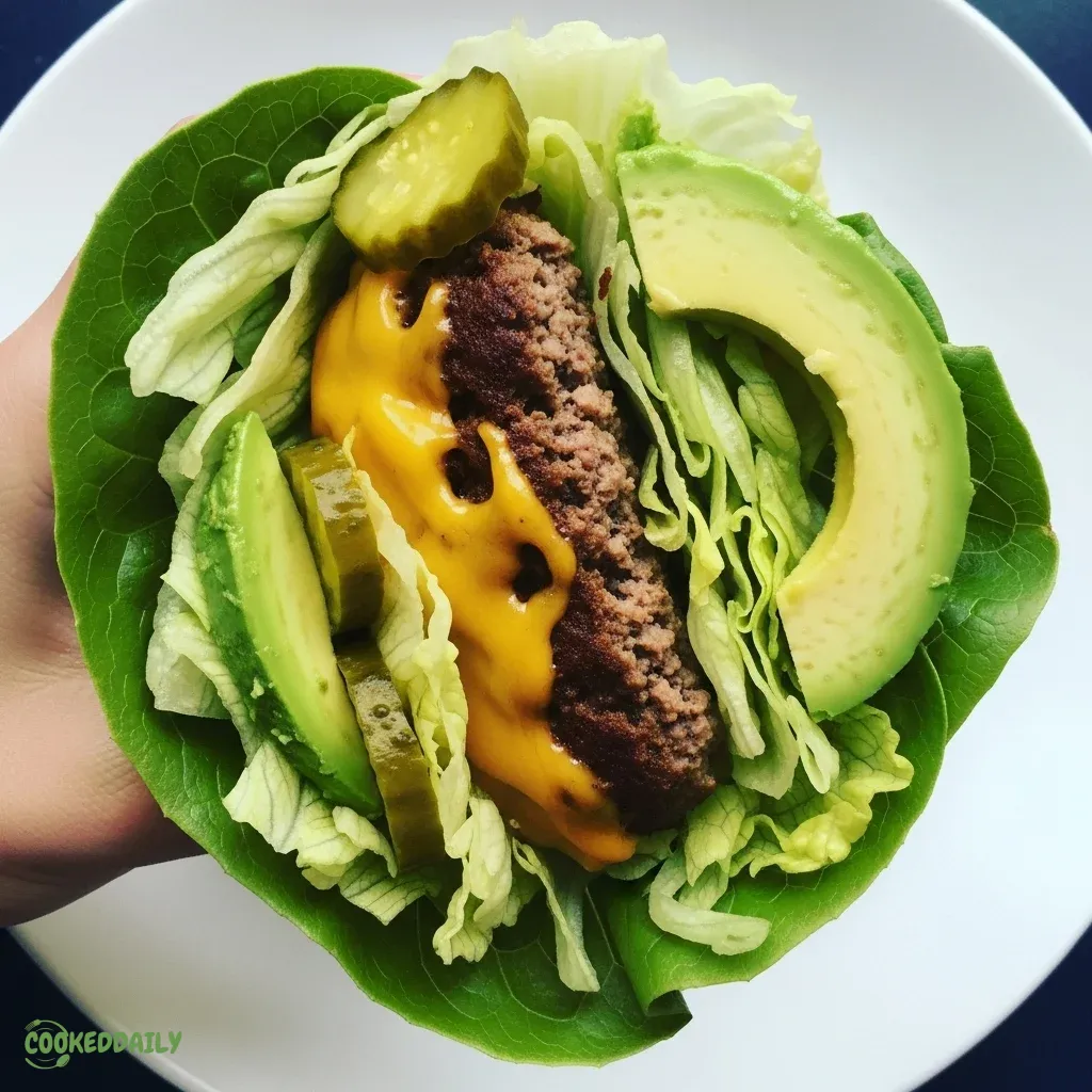 Keto Cheeseburger Lettuce Wrap 5 Keto Cheeseburger Lettuce Wrap