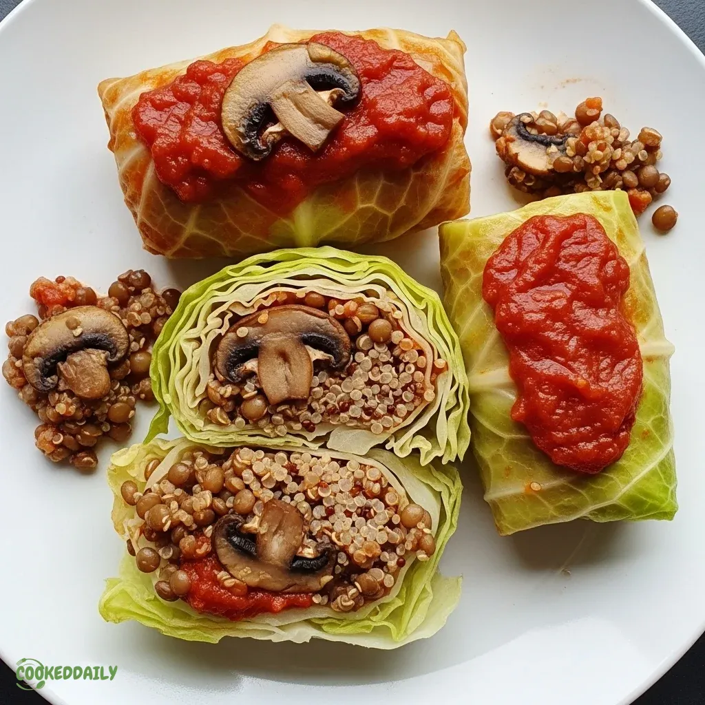Vegetarian Stuffed Cabbage Rolls 5 Vegetarian Stuffed Cabbage Rolls