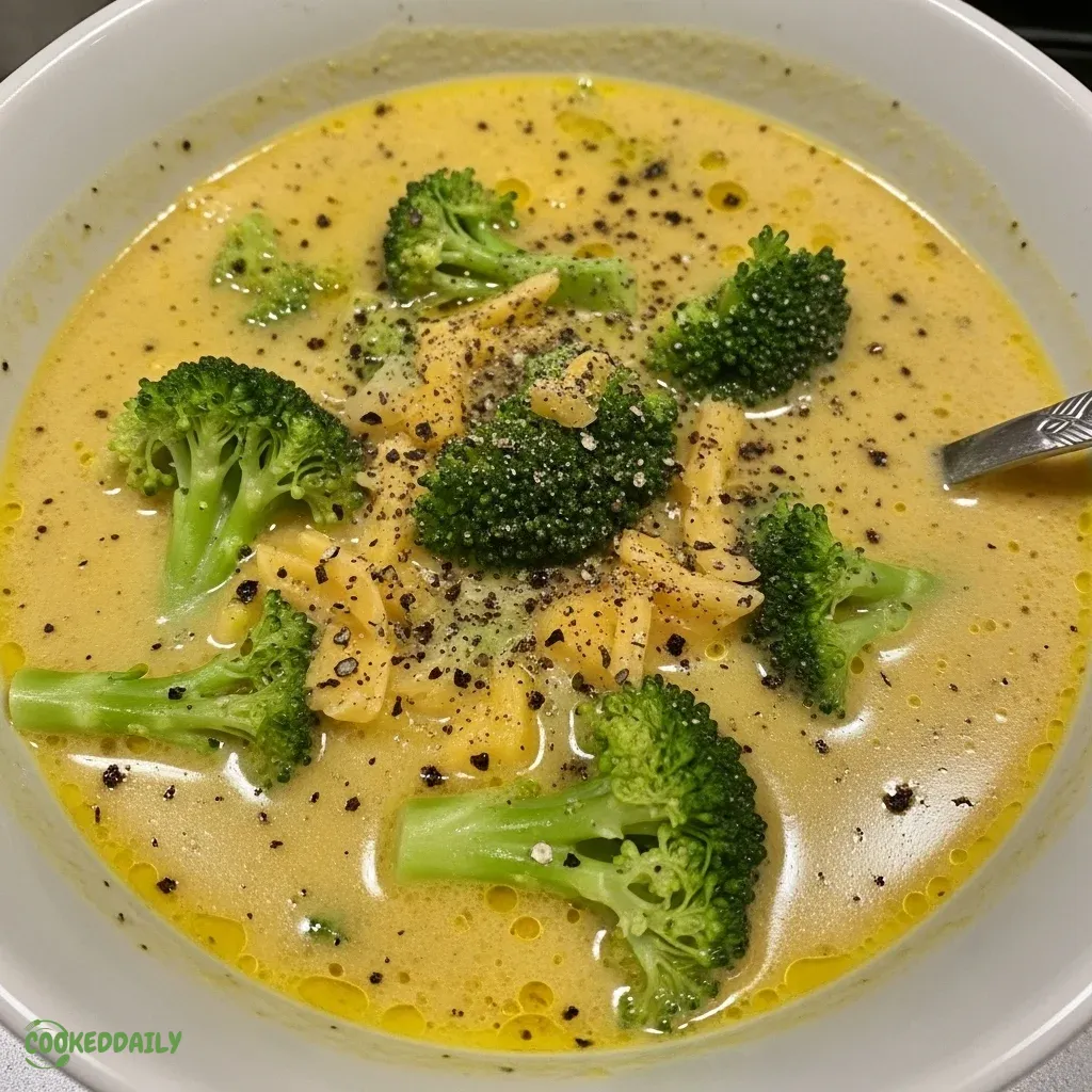 Broccoli and Cheddar Soup 5 Broccoli and Cheddar Soup