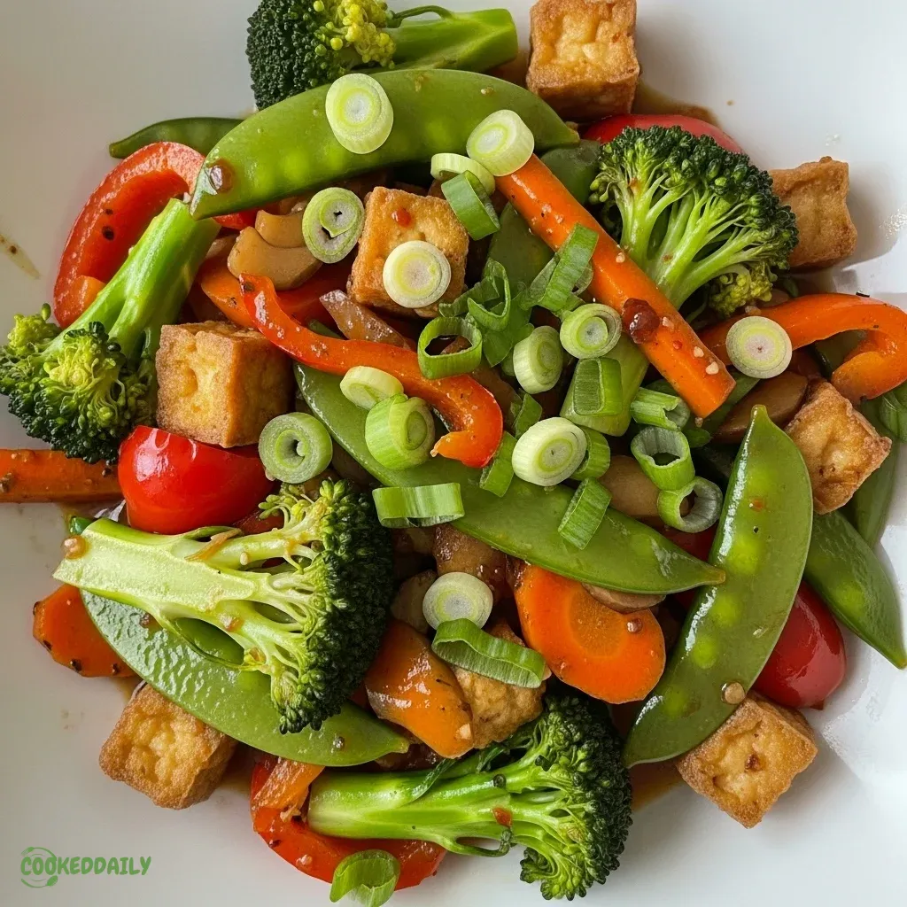 Vegetable Stir Fry with Tofu 5 Vegetable Stir Fry with Tofu