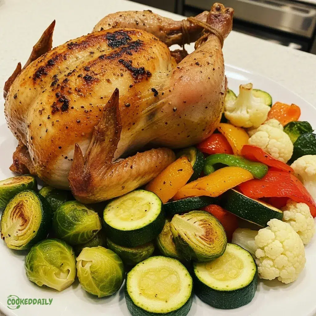 Keto Roast Chicken with Veggies 5 Keto Roast Chicken with Veggies