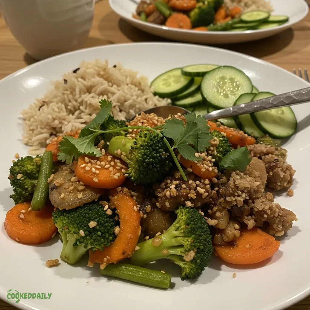 Garlic Veggie Stir-Fry Bowl 11 Garlic Veggie Stir-Fry Bowl