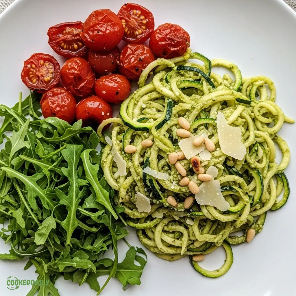 Keto Zucchini Noodles with Pesto 5 Keto Zucchini Noodles with Pesto