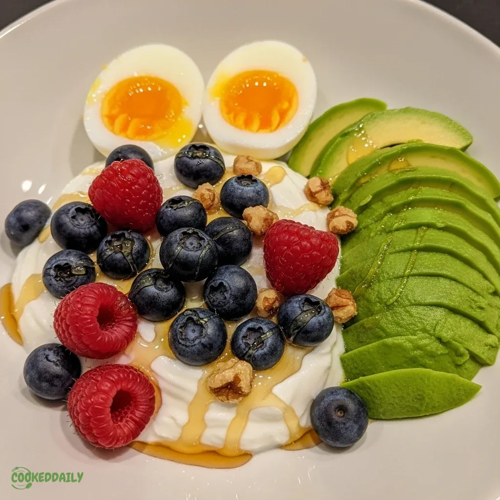 Greek Yogurt Breakfast Bowl with Berries 11 Greek Yogurt Breakfast Bowl with Berries