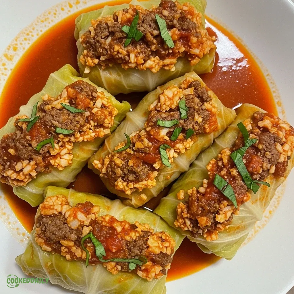 Low-Carb Stuffed Cabbage Rolls 5 Low-Carb Stuffed Cabbage Rolls