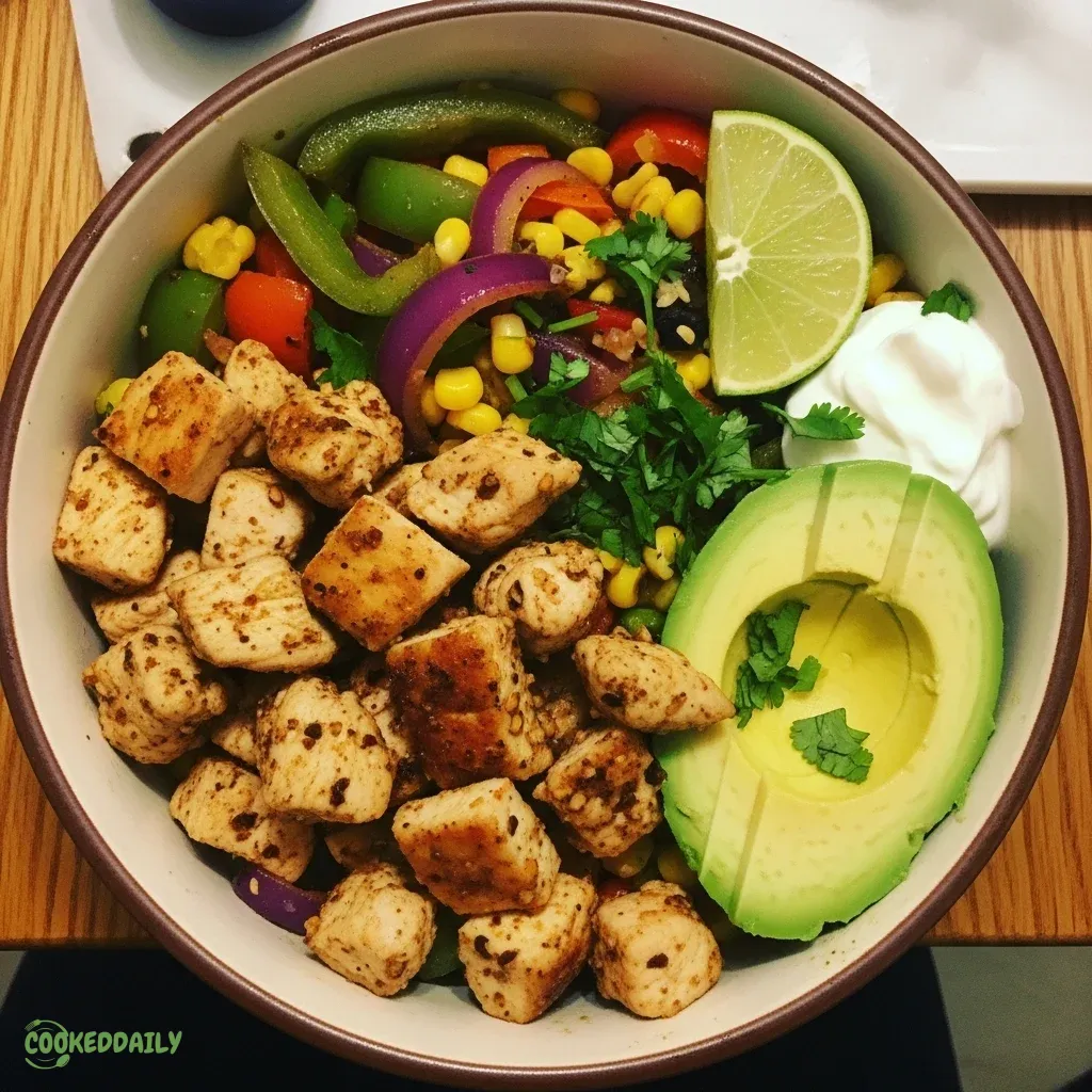 Low Carb Chicken Burrito Bowl 5 Low Carb Chicken Burrito Bowl