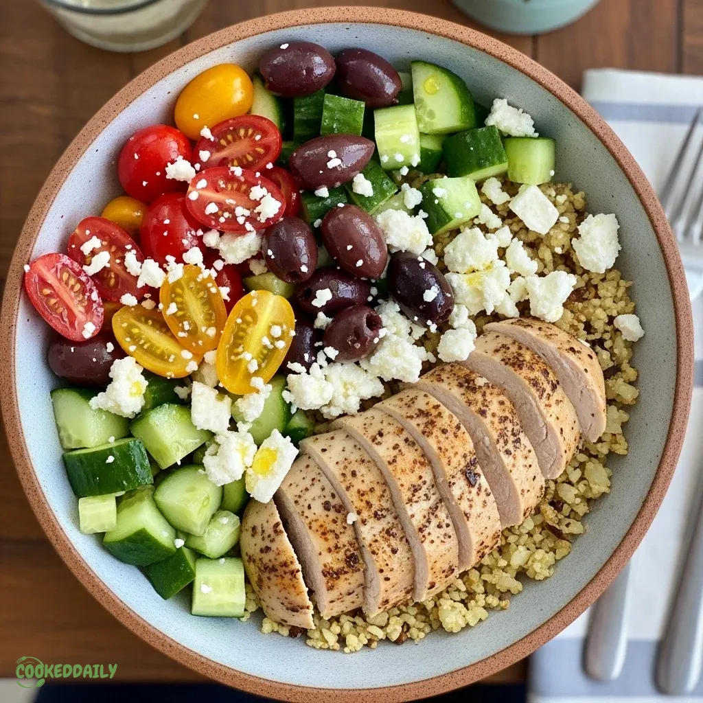 Low Carb Greek Chicken Bowl 5 Low Carb Greek Chicken Bowl