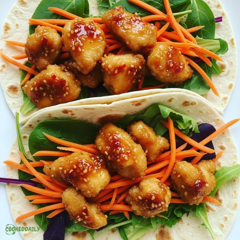Sweet Chili Chicken Wraps 5 Sweet Chili Chicken Wraps
