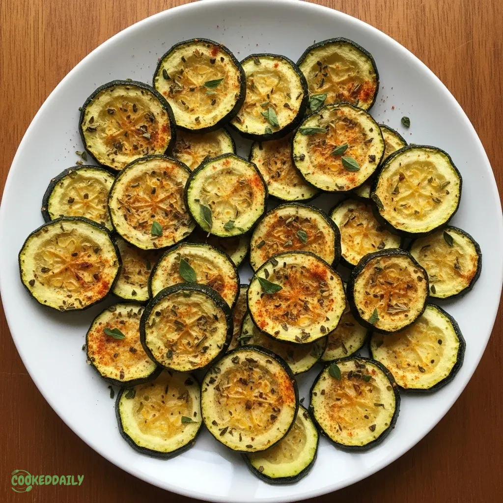 Baked Zucchini Chips 5 Baked Zucchini Chips