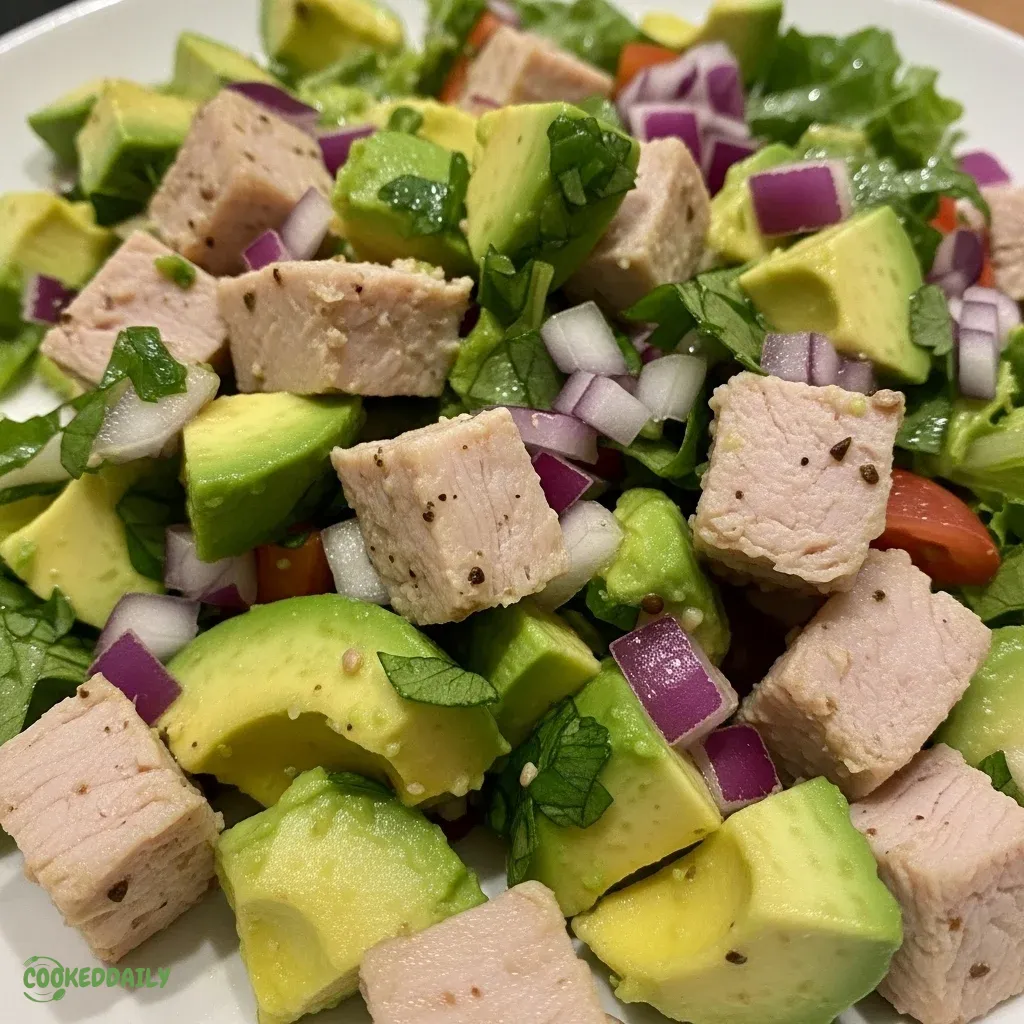 Keto Turkey and Avocado Salad 5 Keto Turkey and Avocado Salad
