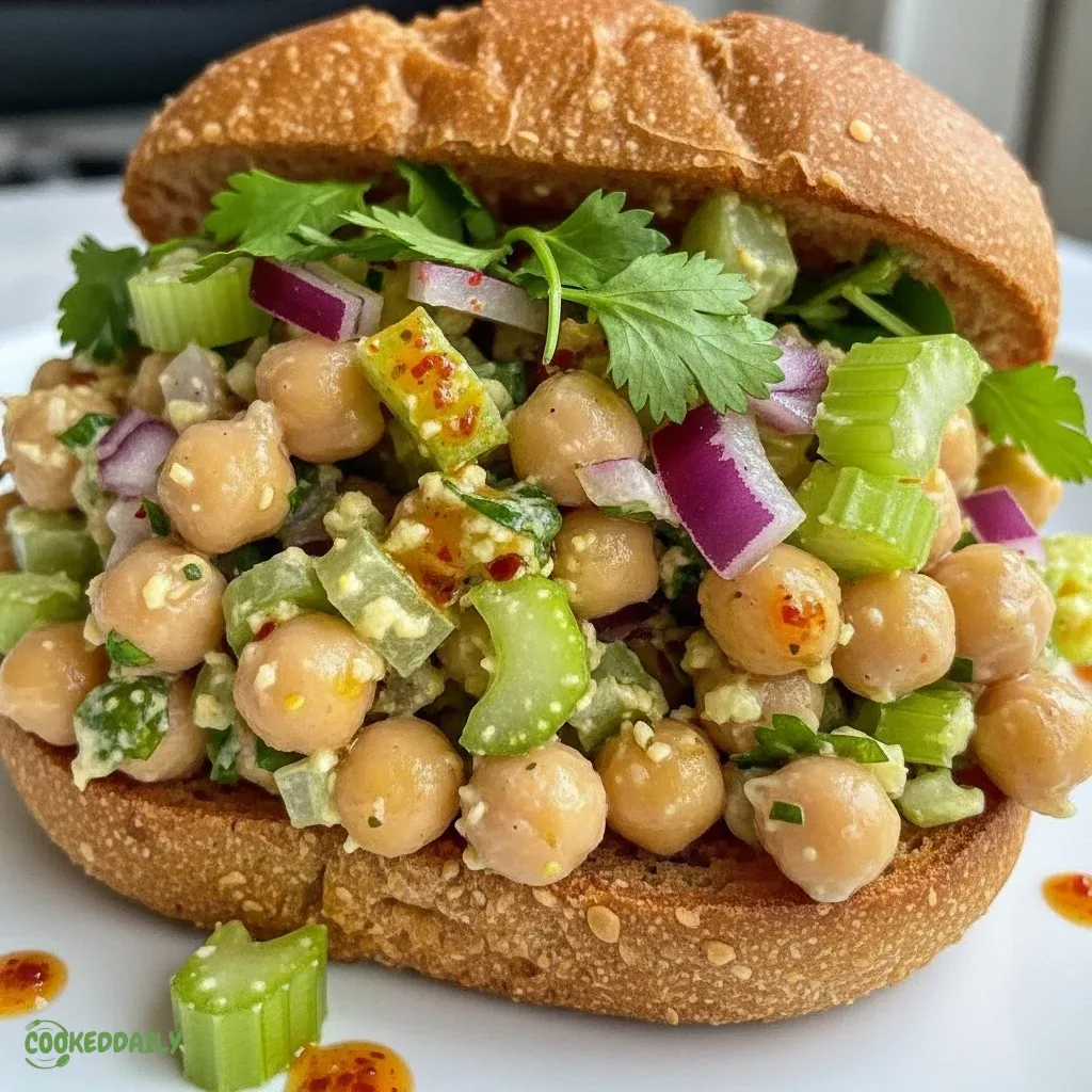 Chickpea Salad Sandwich 5 Chickpea Salad Sandwich
