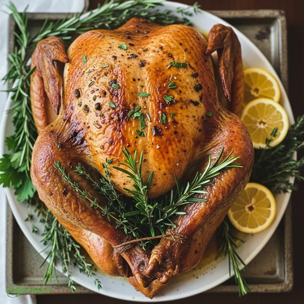 Lemon Herb Roasted Turkey 5 Lemon Herb Roasted Turkey