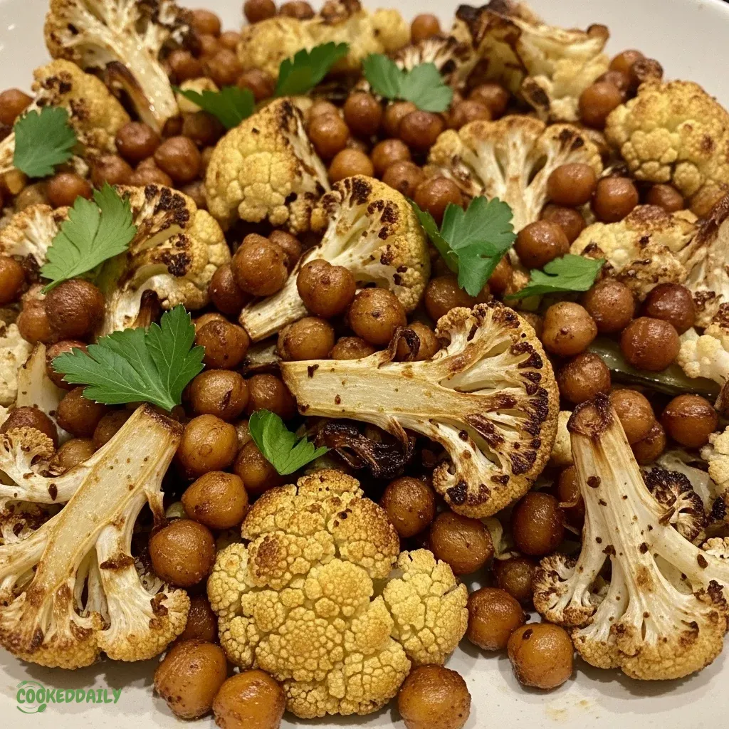 Roasted Cauliflower and Chickpea Salad 5 Roasted Cauliflower and Chickpea Salad