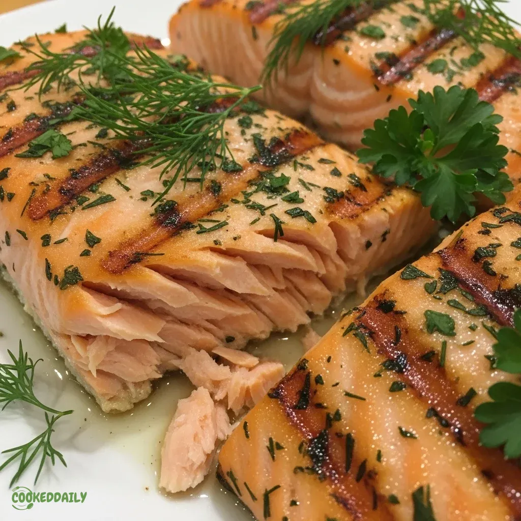 Lemon Herb Grilled Salmon 5 Lemon Herb Grilled Salmon