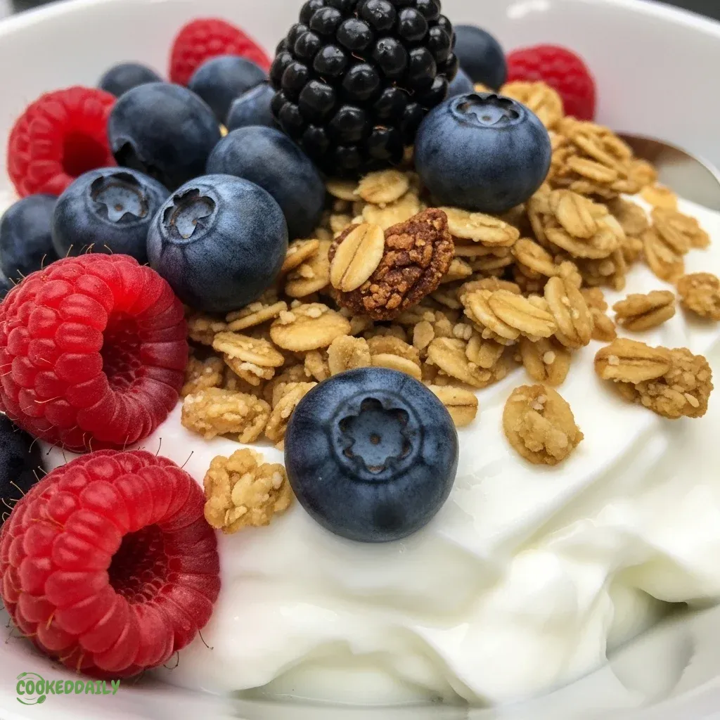 Yogurt with Granola and Berries 5 Yogurt with Granola and Berries