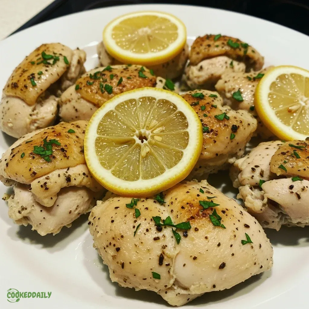Crockpot Lemon Garlic Chicken 5 Crockpot Lemon Garlic Chicken