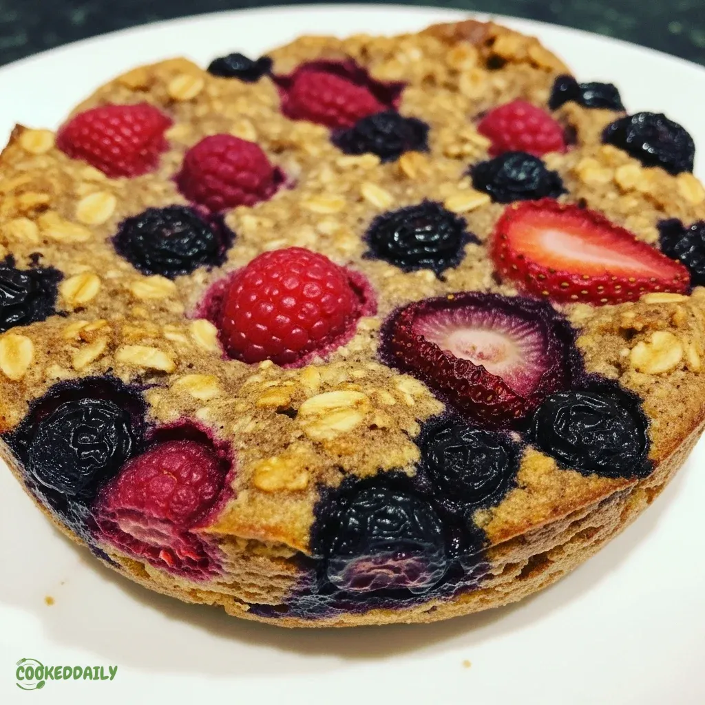 High Protein Triple Berry Oat Bake 5 High Protein Triple Berry Oat Bake