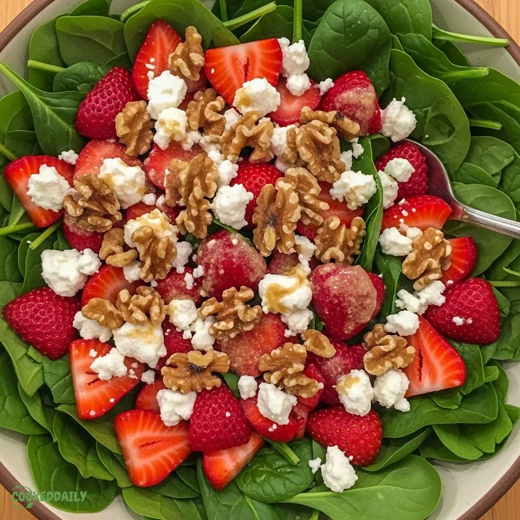 Strawberry Spinach Salad 5 Strawberry Spinach Salad