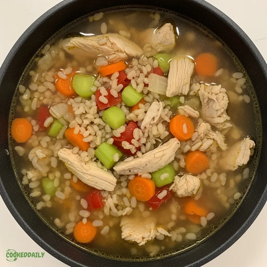 Healthy Chicken and Brown Rice Soup 5 Healthy Chicken and Brown Rice Soup