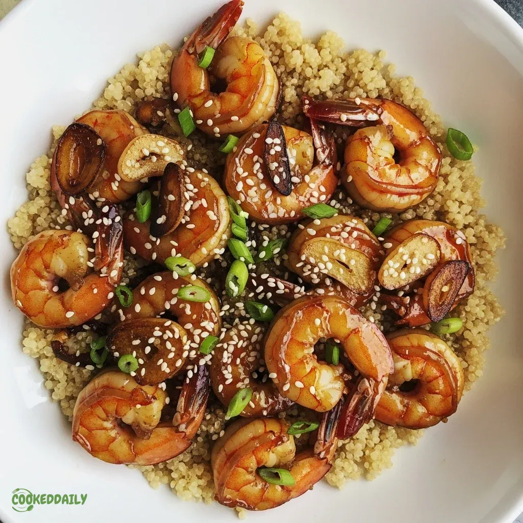 High Protein Honey Garlic Shrimp 5 High Protein Honey Garlic Shrimp