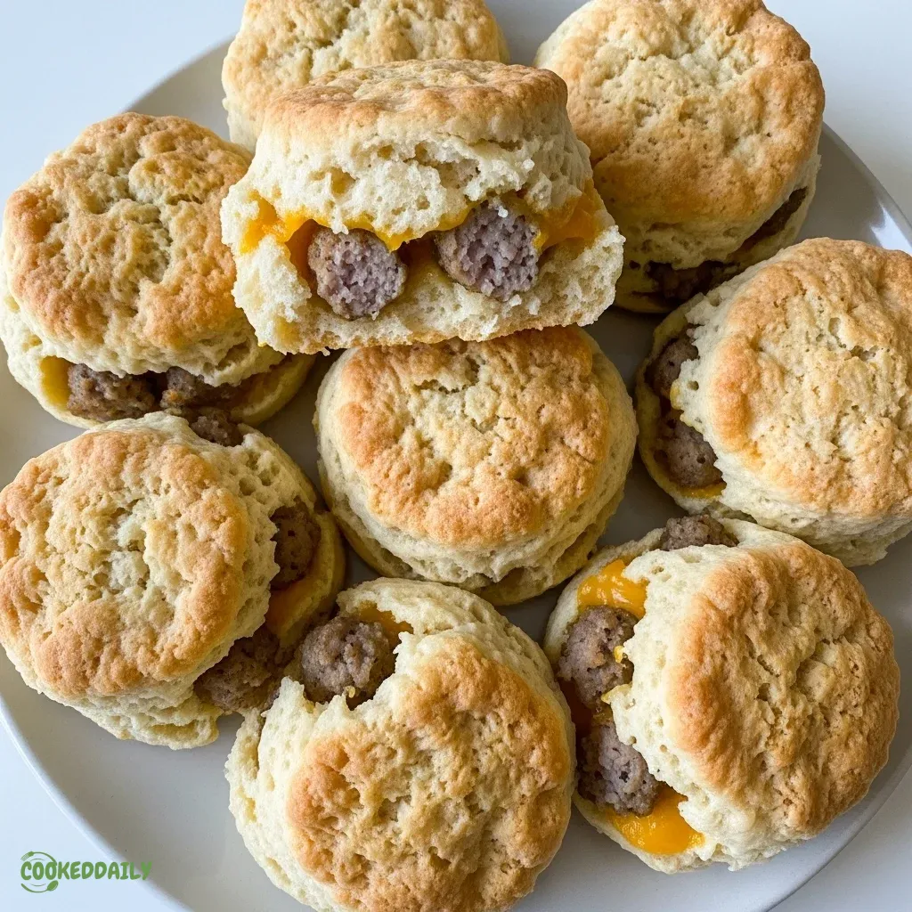 High Protein Sausage Breakfast Biscuits 5 High Protein Sausage Breakfast Biscuits