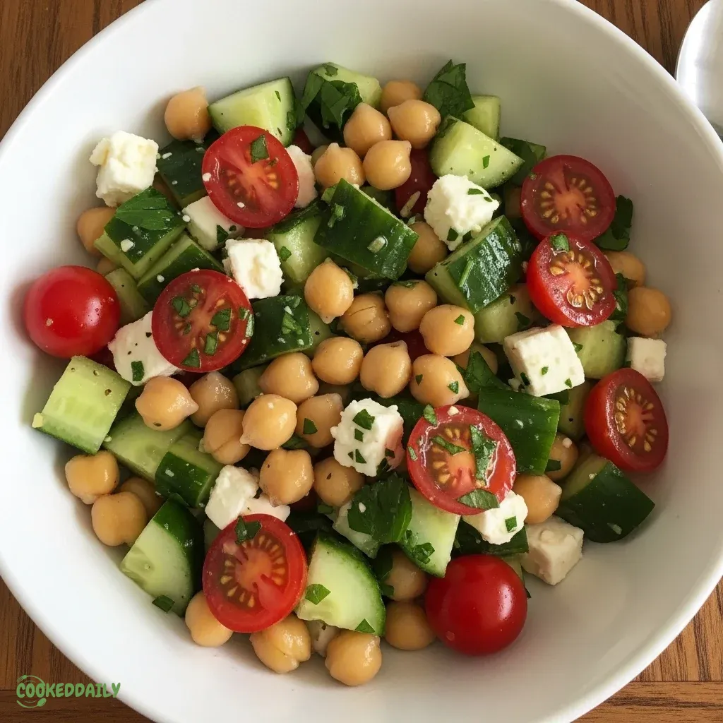 Mediterranean Chickpea Cucumber Salad 5 Mediterranean Chickpea Cucumber Salad