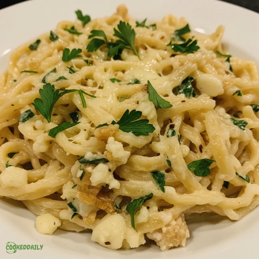 One Pot Garlic Parmesan Pasta 5 One Pot Garlic Parmesan Pasta
