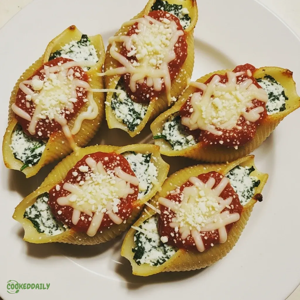 Vegetarian Spinach Ricotta Stuffed Shells 5 Vegetarian Spinach Ricotta Stuffed Shells