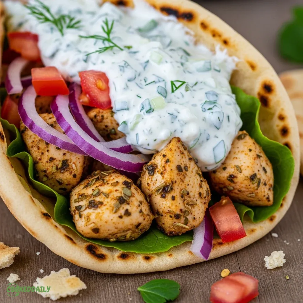 Mediterranean Chicken Gyros with Feta Tzatziki 5 Mediterranean Chicken Gyros with Feta Tzatziki