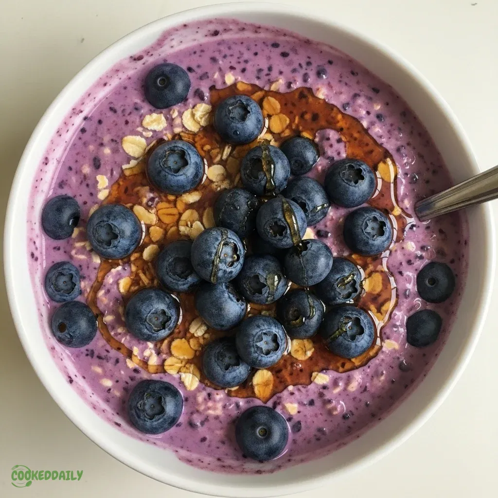Healthy Blueberry Overnight Oats 5 Healthy Blueberry Overnight Oats