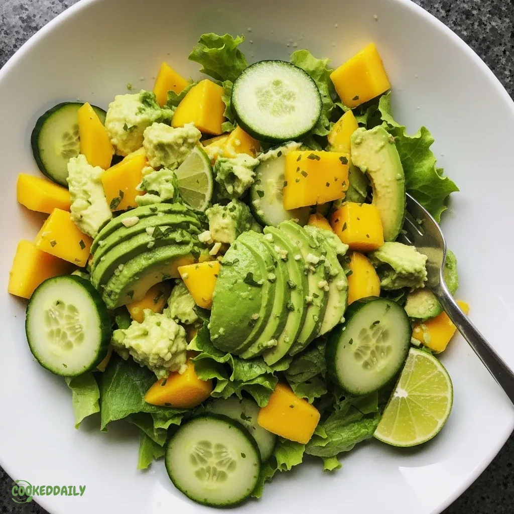 Healthy Mango Cucumber Salad with Avocado 5 Healthy Mango Cucumber Salad with Avocado