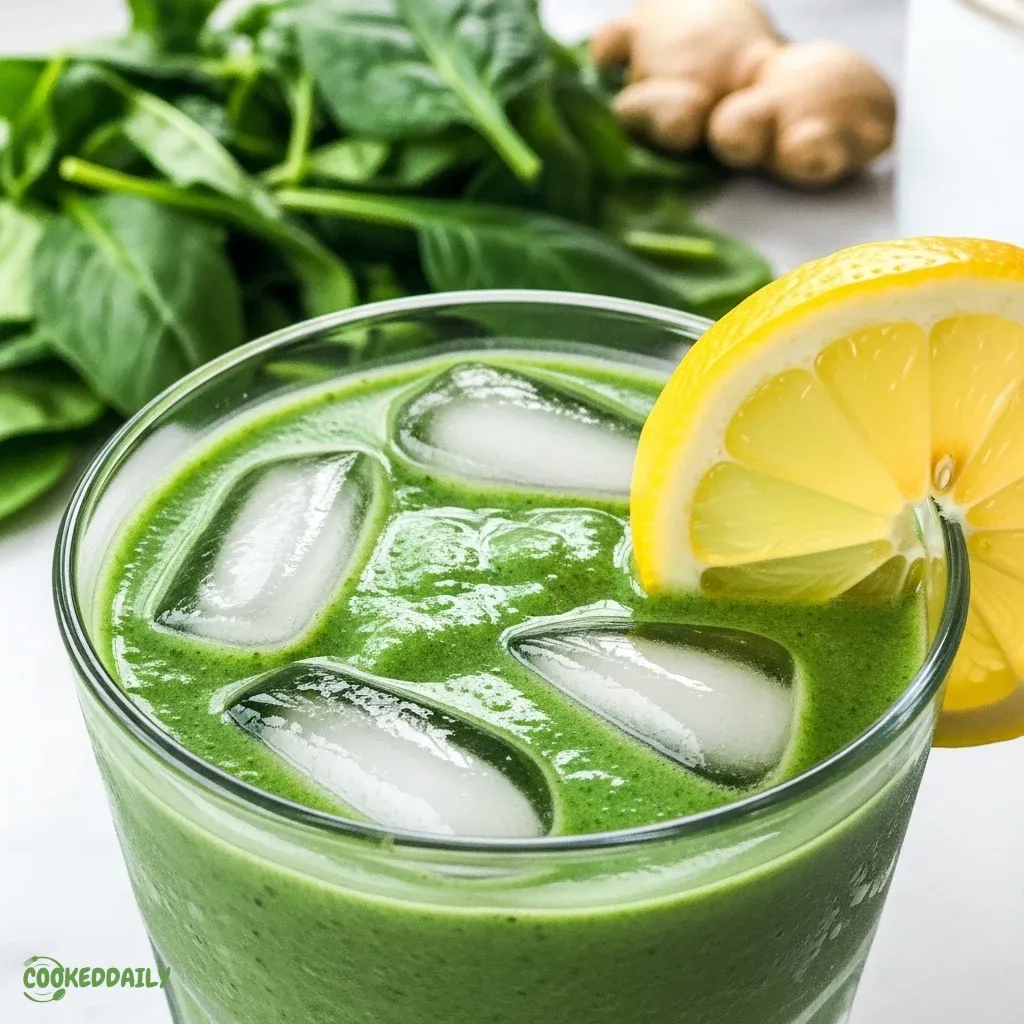 Healthy Green Detox Spinach Smoothie 5 Healthy Green Detox Spinach Smoothie