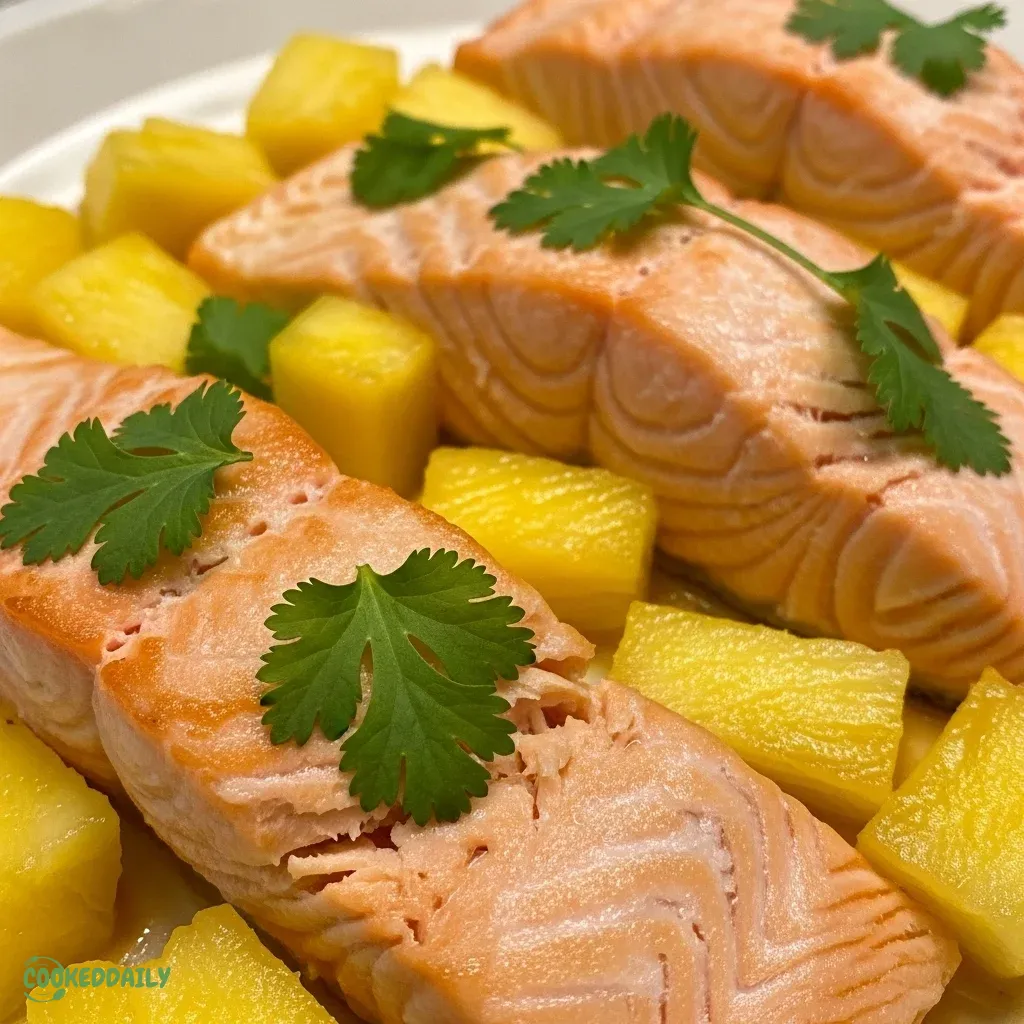 Healthy Sweet and Spicy Pineapple Salmon 5 Healthy Sweet and Spicy Pineapple Salmon