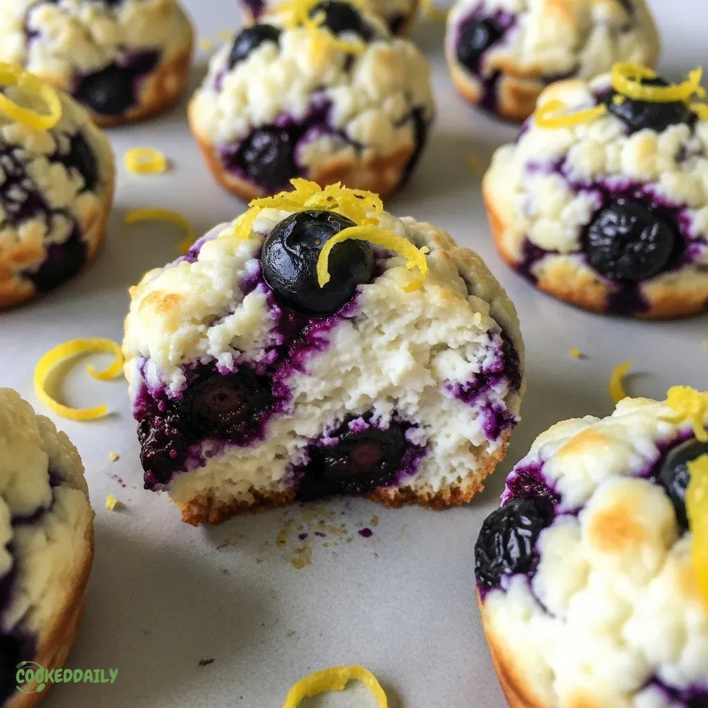 Lemon Blueberry Cottage Cheese Protein Bites 5 Lemon Blueberry Cottage Cheese Protein Bites