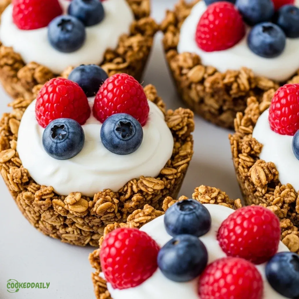 Healthy Frozen Yogurt Granola Cups 5 Healthy Frozen Yogurt Granola Cups