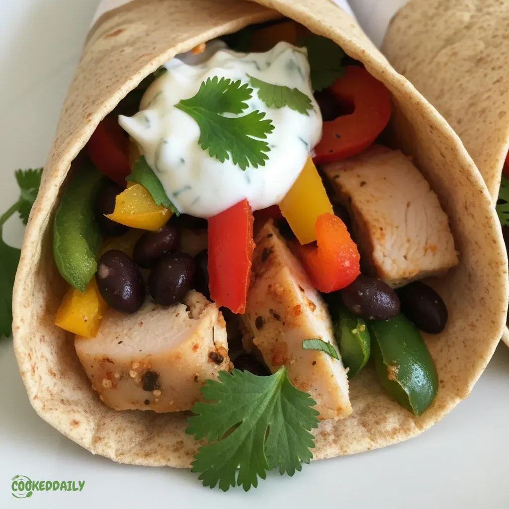 Healthy Southwest Chicken Wraps 5 Healthy Southwest Chicken Wraps